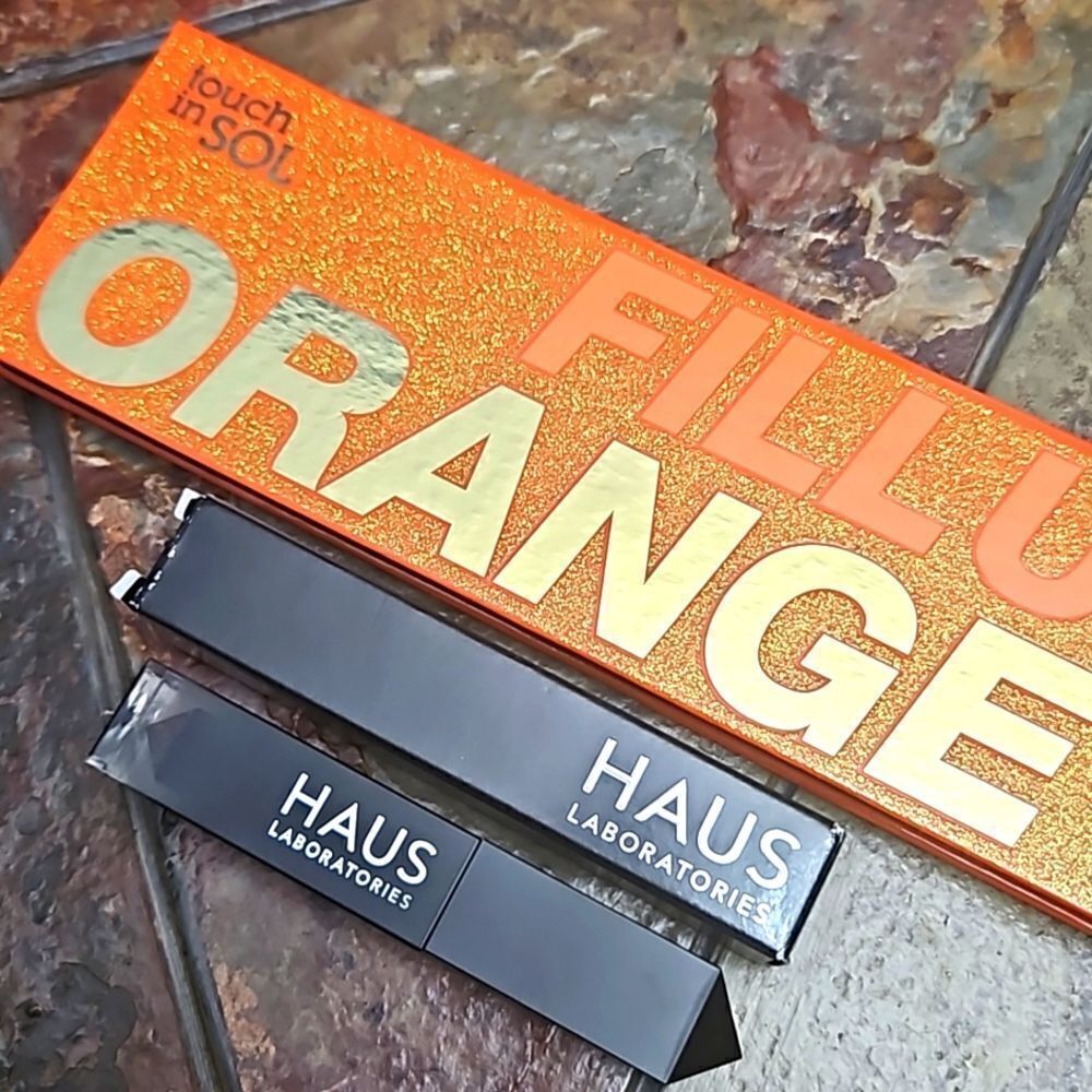 TOUCH IN SOL fill up eyeshadow palette w HAUS laboratories brow lash sparkle top - Picture 2 of 5